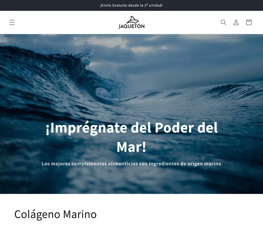 Captura de la web de Jaquetón