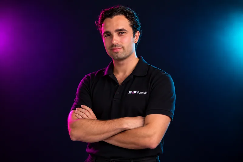 Retrato de Marc, de SVP Formats, adaptado a partir de sus fotografías